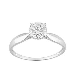 Bagues - Bijoux - Les bagues OR by Stauffer - Bague or gris 375/1000, oxyde de zirconium by Stauffer