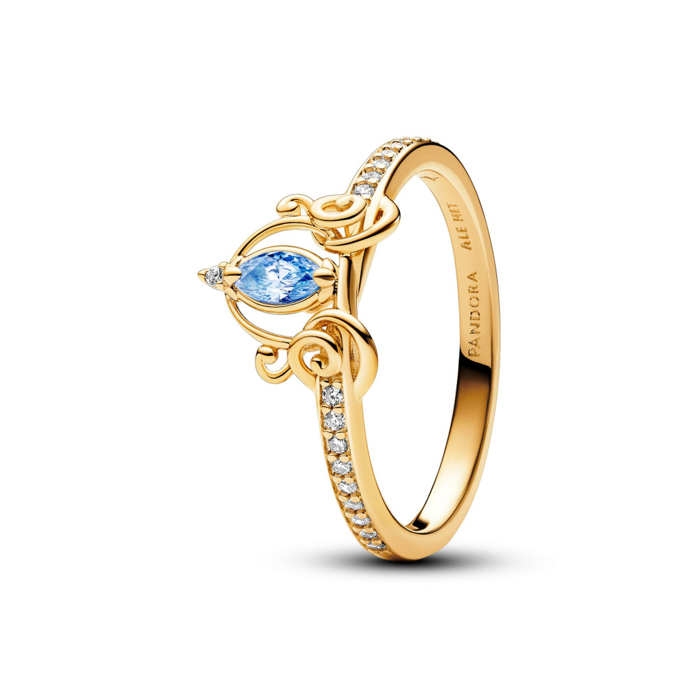La Bague Pandora Disney, carrosse de Cendrillon, en métal doré or jaune 585/1000, 163059C01 .
