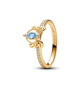 La Bague Pandora Disney, carrosse de Cendrillon, en métal doré or jaune 585/1000, 163059C01 .