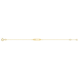 Le Bracelet or jaune 375/1000, oxyde de zirconium taille brillant by Stauffer
