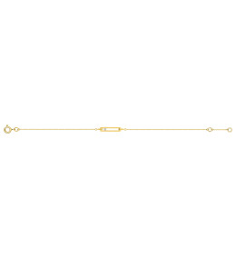 Le Bracelet or jaune 375/1000, oxyde de zirconium taille brillant by Stauffer