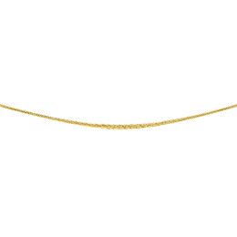 Le Collier or jaune 375/1000, mailles palmier centre de 4 mm by Stauffer