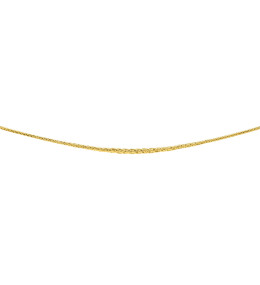 Le Collier or jaune 375/1000, mailles palmier centre de 4 mm by Stauffer