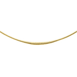 Le Collier or jaune 375/1000, mailles anglaises, chute avec centre de 5 mm by Stauffer