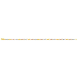 Le Collier or tricolore 375/1000, mailles vagues by Stauffer
