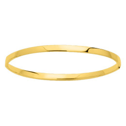 Le Bracelet rigide or jaune 375/1000, creux ouvrant by Stauffer