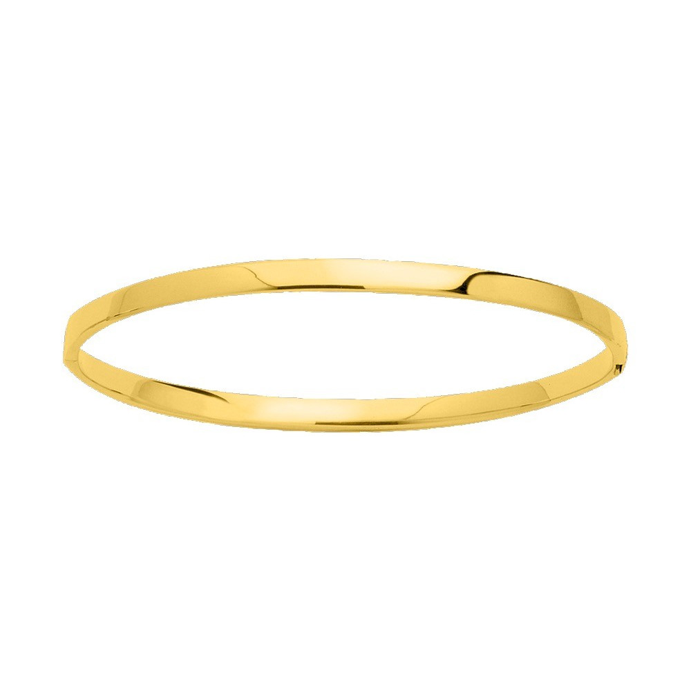 Le Bracelet rigide or jaune 375/1000, creux ouvrant by Stauffer