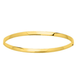 Le Bracelet rigide or jaune 375/1000, creux ouvrant by Stauffer