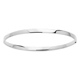 Le Bracelet rigide or gris 375/1000, creux ouvrant by Stauffer
