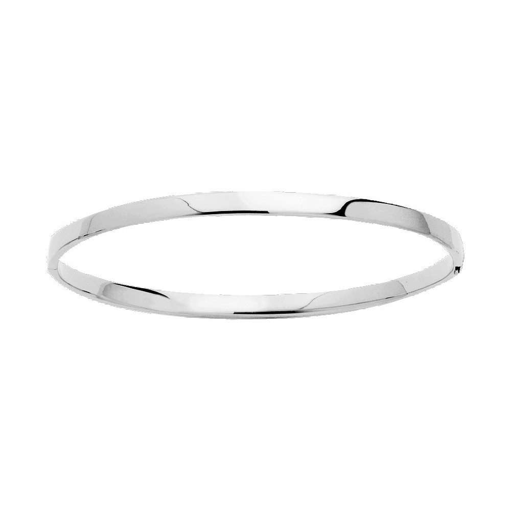 Le Bracelet rigide or gris 375/1000, creux ouvrant by Stauffer