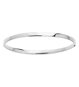 Le Bracelet rigide or gris 375/1000, creux ouvrant by Stauffer