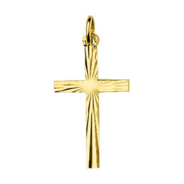 La Médaille croix or jaune 375/1000 by Stauffer