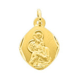La Médaille Saint Christophe or jaune 375/1000, forme losange by Stauffer