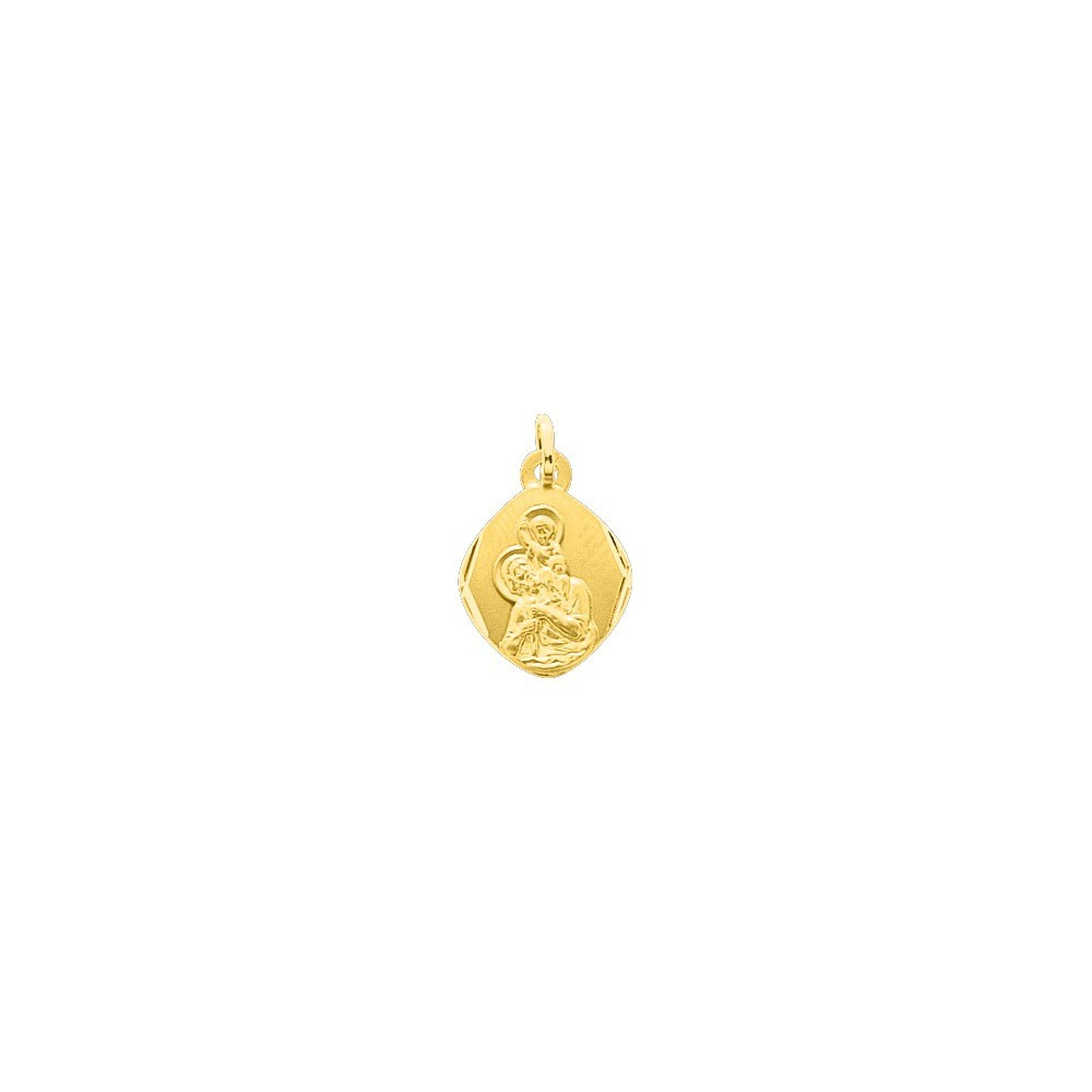 La Médaille Saint Christophe or jaune 375/1000, forme losange by Stauffer