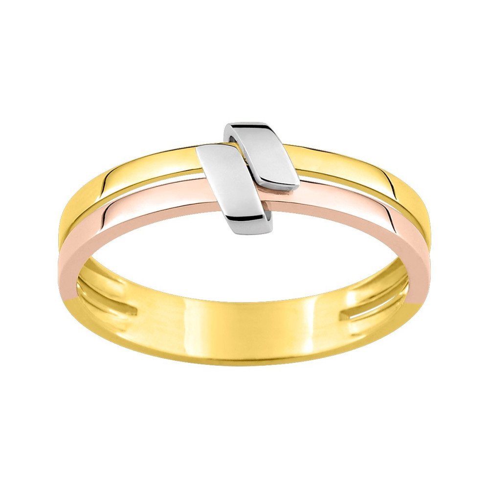La Bague or tricolore 375/1000 by Stauffer