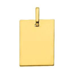 Le Pendentif laique or jaune 375/1000, forme rectangulaire by Stauffer