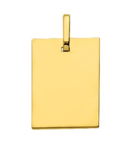 Le Pendentif laique or jaune 375/1000, forme rectangulaire by Stauffer