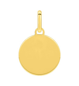 Le Pendentif laique or jaune 375/1000, forme ronde by Stauffer