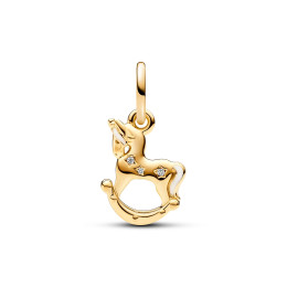 Le Charm pendentif Pandora, Licorne à Bascule, en argent 925/1000 et doré or jaune 585/1000, 762978C01