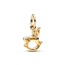 Le Charm pendentif Pandora, Licorne à Bascule, en argent 925/1000 et doré or jaune 585/1000, 762978C01