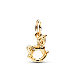 Le Charm pendentif Pandora, Licorne à Bascule, en argent 925/1000 et doré or jaune 585/1000, 762978C01