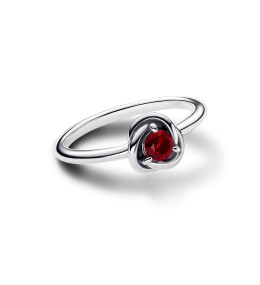 La Bague Pandora, Cercles de l’Éternité Rouge, en argent 925/1000, 192993C01.