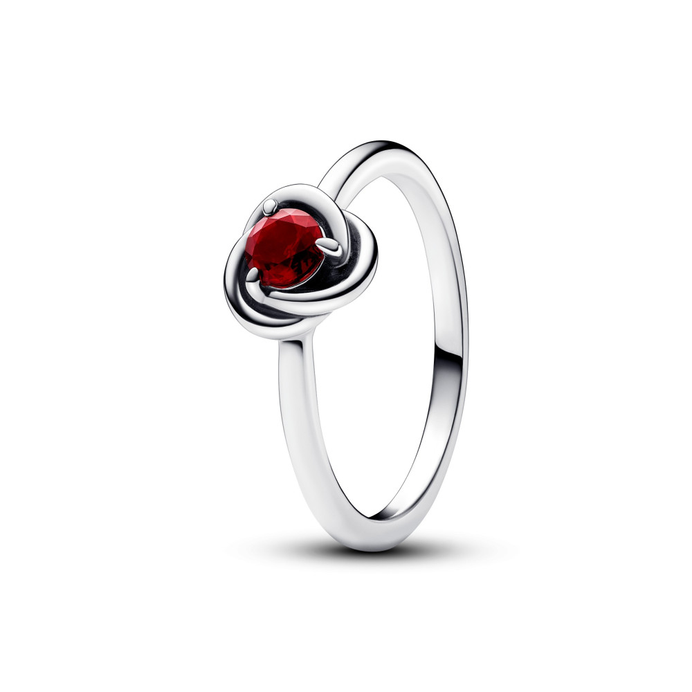 La Bague Pandora, Cercles de l’Éternité Rouge, en argent 925/1000, 192993C01.