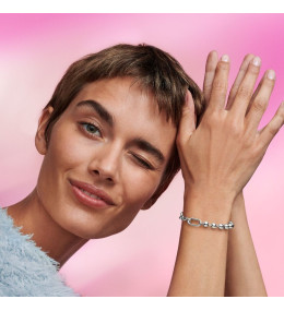 Le Bracelet Link & Sphère Métallique Pandora ME, en argent 925/1000, 592793C00
