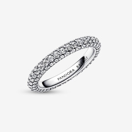 La Bague Pandora Timeless, rang pavée, argent 925/1000, 192627C01.