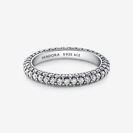La Bague Pandora Timeless, rang pavée, argent 925/1000, 192627C01.