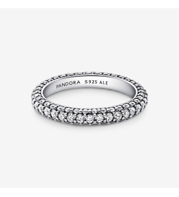 La Bague Pandora Timeless, rang pavée, argent 925/1000, 192627C01.