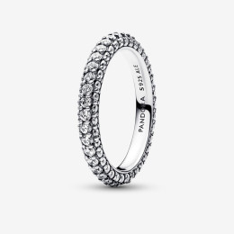La Bague Pandora Timeless, rang pavée, argent 925/1000, 192627C01.