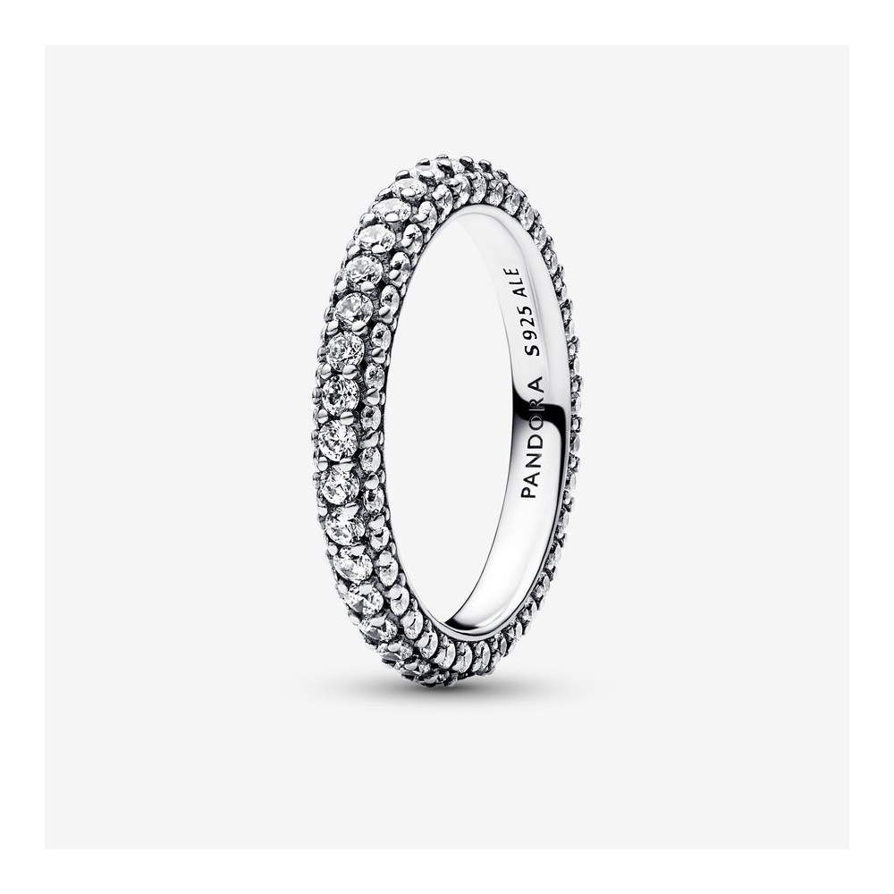 La Bague Pandora Timeless, rang pavée, argent 925/1000, 192627C01.