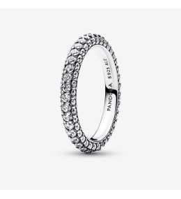 La Bague Pandora Timeless, rang pavée, argent 925/1000, 192627C01.