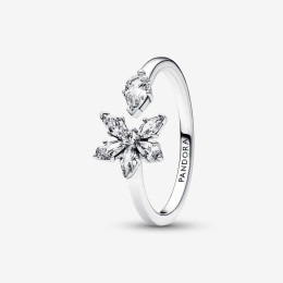 La Bague Pandora, ouverte herbier scintillant, argent 925/1000, 192611C01.