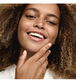 La Bague rang pavée, Pandora Timeless, dorée or jaune 585/1000, 162627C01.