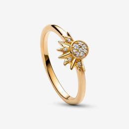 La Bague Pandora, Soleil Céleste, dorée or jaune 585/1000, 162674C01.