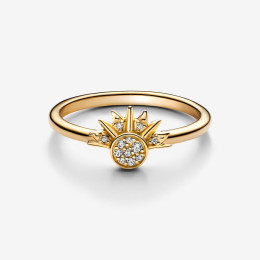 La Bague Pandora, Soleil Céleste, dorée or jaune 585/1000, 162674C01.