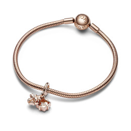 Le Charm pendentif Pandora, cadeau d'anniversaire ouvrable, doré or rose 585/1000, 782591C01
