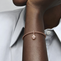 Le Charm pendentif Pandora, cadeau d'anniversaire ouvrable, doré or rose 585/1000, 782591C01