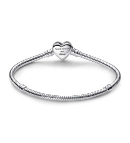 Le Bracelet à charms, PANDORA MOMENTS, coeur infini scintillant, en argent 925/1000, 592645C01