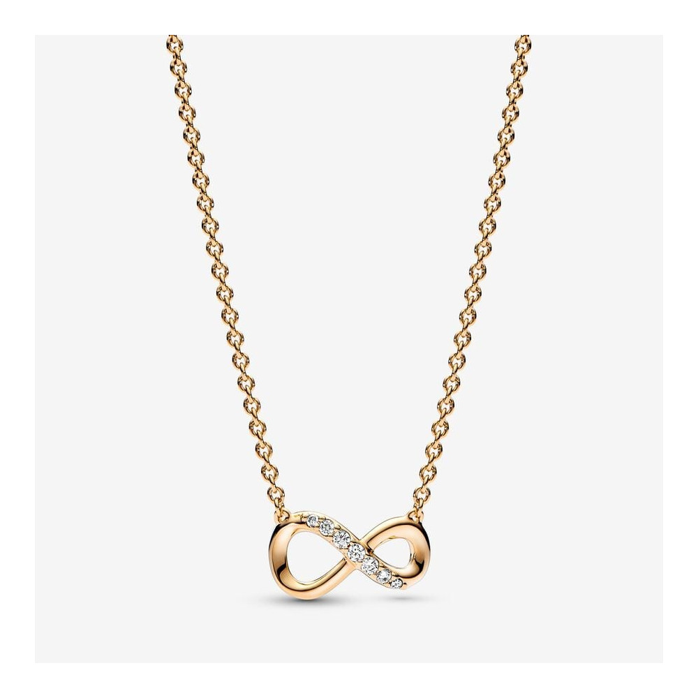 Le Collier Pandora, Pétillant infini, en doré or jaune 585/1000, 368821C01-50.