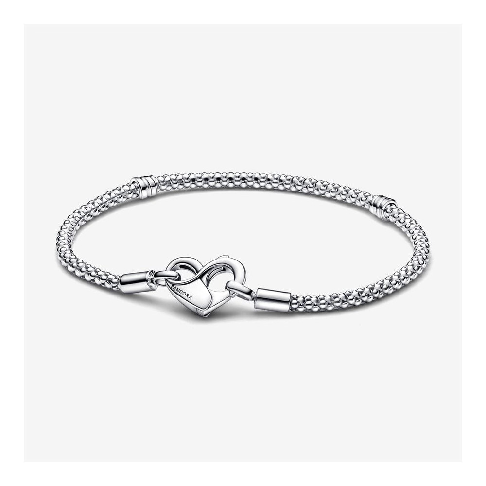 Le Bracelet Pandora Moments, Mailles cloutées, en argent 925/1000, 592453C00