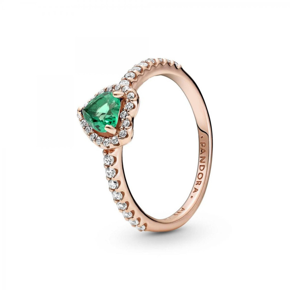 Bagues - Bijoux - Les bagues PANDORA  ROSE - bague-pandora-coeur-sureleve-scintillant-metal-dore-a-lor-rose-fin-5851000-188421c0
