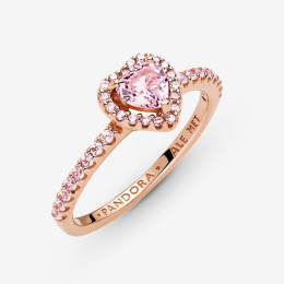 Bagues - Bijoux - Les bagues PANDORA  ROSE - bague-pandora-coeur-sureleve-scintillant-metal-dore-a-lor-rose-fin-5851000-188421c0
