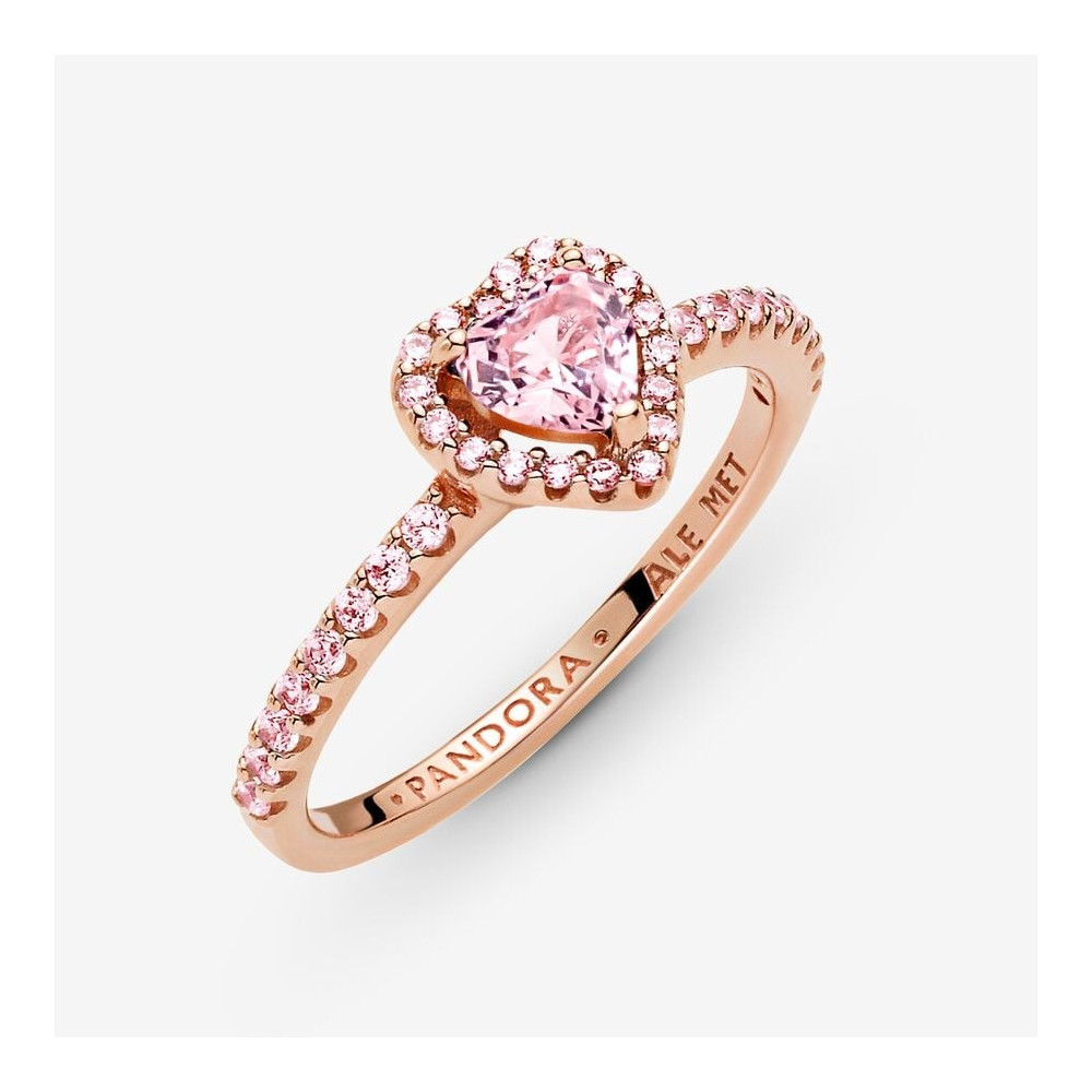 Bagues - Bijoux - Les bagues PANDORA  ROSE - bague-pandora-coeur-sureleve-scintillant-metal-dore-a-lor-rose-fin-5851000-188421c0