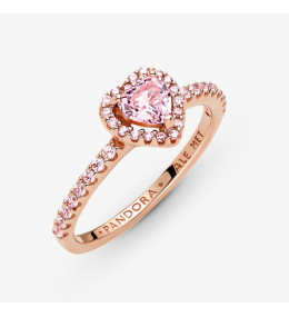 Bagues - Bijoux - Les bagues PANDORA  ROSE - bague-pandora-coeur-sureleve-scintillant-metal-dore-a-lor-rose-fin-5851000-188421c0