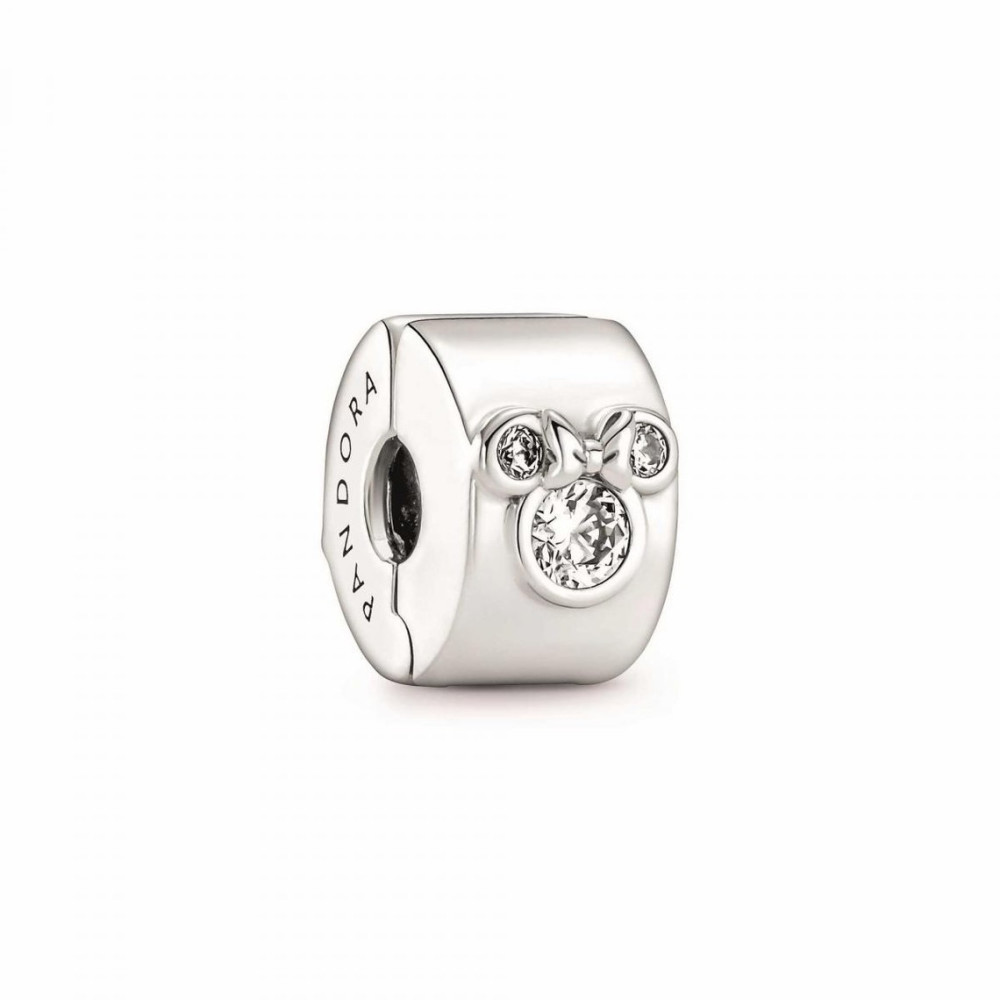 Charms - Bijoux - PANDORA - Charm clip Pandora Disney, Mickey mouse & Minnie mouse, en argent 925/1000 790111C01