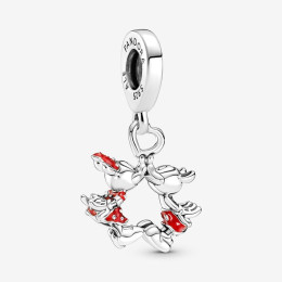 Charms - Bijoux - PANDORA - Charm Pendentif Pandora Disney, Baiser entre Mickey Mouse et Minnie Mouse, en argent 925/1000 790075