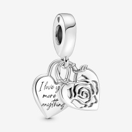 Charms - Bijoux - PANDORA - Charm Pandora, pendentif cadenas coeur rose, en argent 925/1000 790086C00